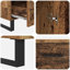 Highboard Black Oak 69.5 X 30 X 115 Cm Engineered Wood-2098400285