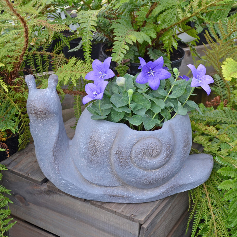 Merida SNAIL Planter 24cm Blue Iron Effect
