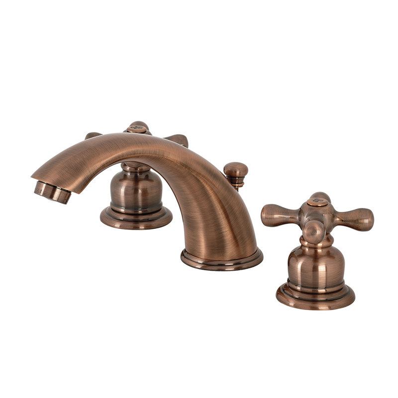 Robinet de salle de bain espacé avec ensemble de drain Magellan, Cuivre antique