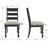 Rectangular Rustic Dining Set With Upholstered Ladder Back Chairs, Farmhouse Kitchen Table Set-1413794517-1413794539-1413794538