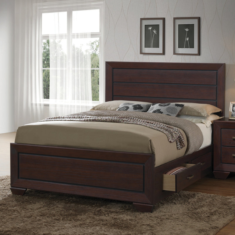Storage Bed, Dark Cocoa, Eastern King