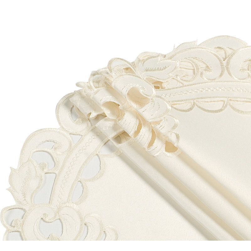 Napperons élégants en lin beige pour napperons décoratifs