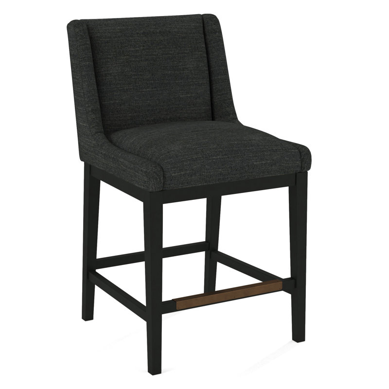 Upholstered Stool, Black, 61527-88