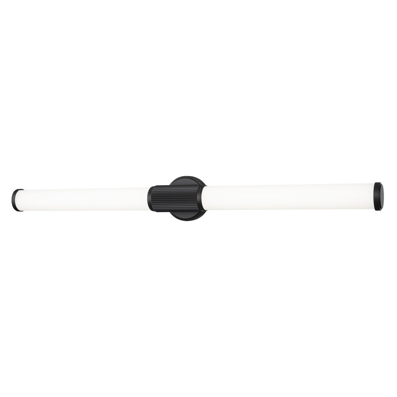 Meuble-lavabo 1 lumière 40,5 po Easmor, Noir mat