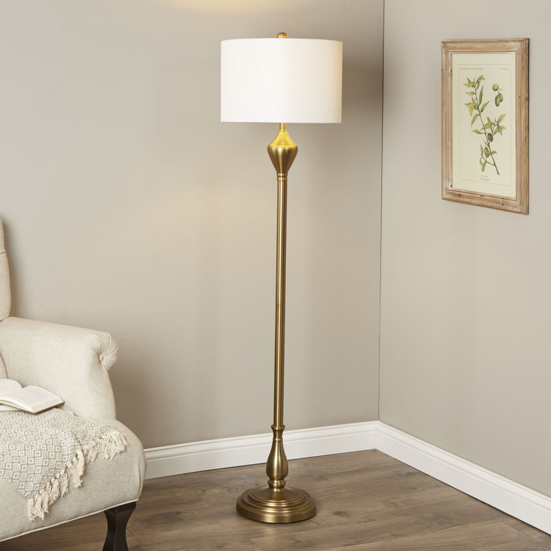 Gallagher 60.5'' Gold Traditional Floor Lamp