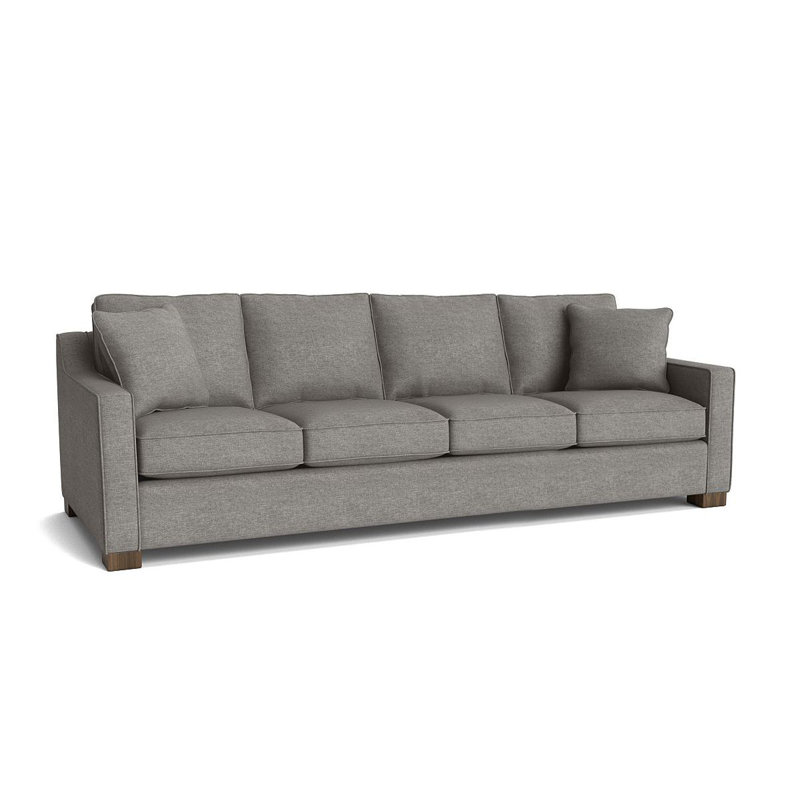 Aceyon Upholstered 102'' Sofa, Walnut, Giovanna Pewter