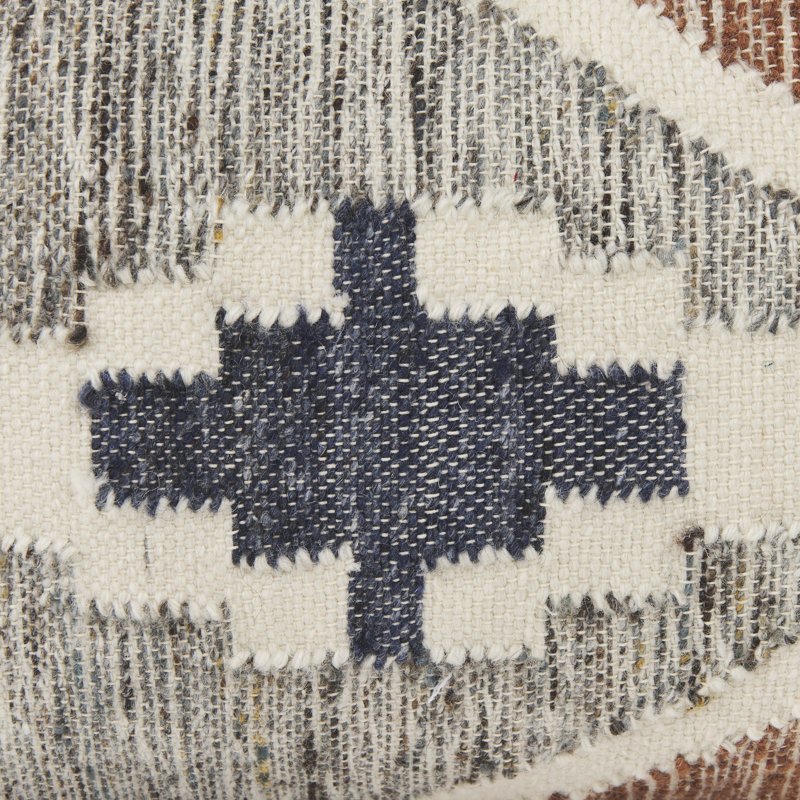 Ikat Cotton Blend Reversible Pillow Cover