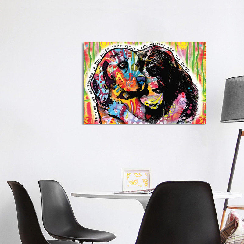 They're Not Dangerous by Dean Russo - Painting on Canvas, 66.04cm H x 101.6cm W x 3.81cm D, Wrapped Canvas
