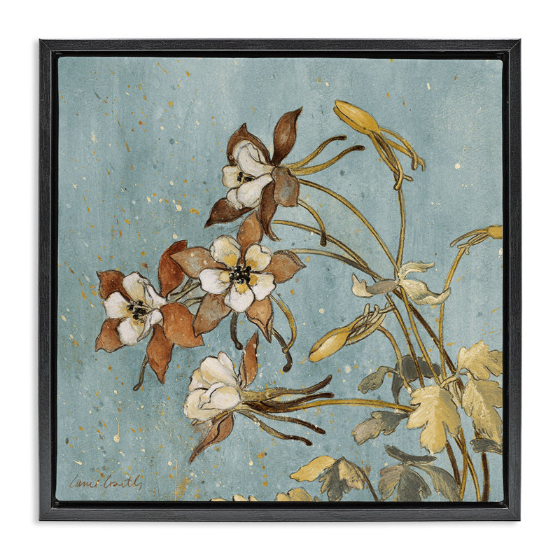 «Rustic Blooming Buds» par Lanie Loreth, Cadre flottant noir de jais, H 18 po x l 18 po