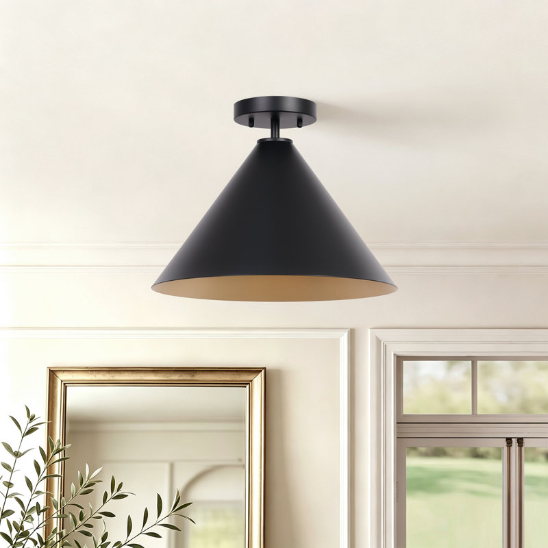 Talvi Flush Mount, Black