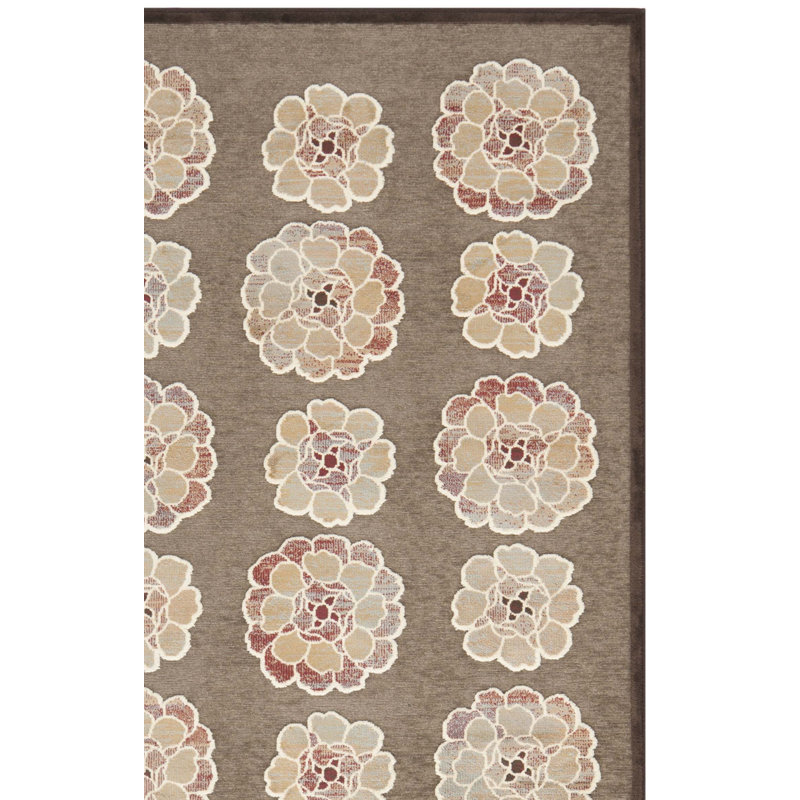 Tapis floral en viscose Martha Stewart, Rectangle 8 pi x 10 pi