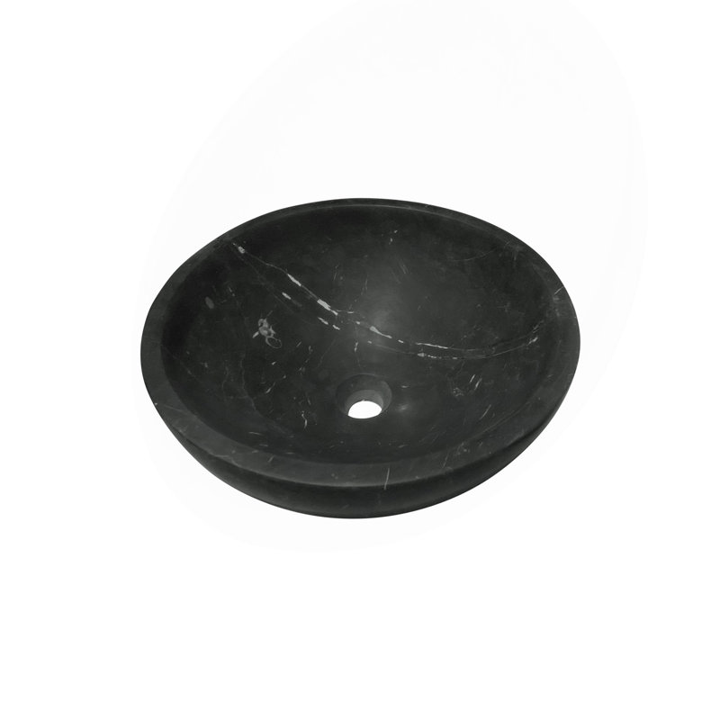Lavabo vasque en marbre naturel gris foncé Luxury Luxury