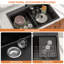 Évier de cuisine en quartz 33 po x 22 po en granite-128558939
