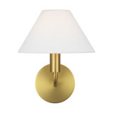 Sean Lavin Colfax Bathroom Bedroom Wall Fixture With White Linen Shade