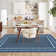 Geometric Living Room Rugs, Washable Bordered Print Soft Bedroom Carpet, Ultra Thin Stain Resistant Under Table Carpet for Dining Room, Low Pile Floor Cover for Home Office