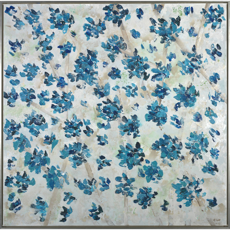 "Feel Teal" par H. Scott-Floater, peinture sur toile