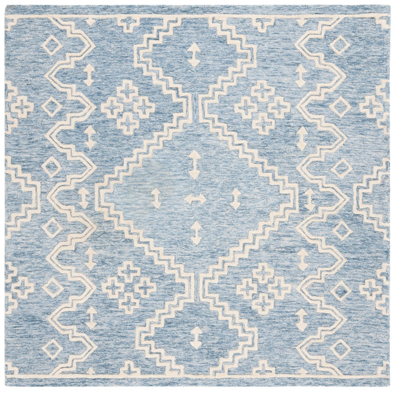 Abbey-Louise Hand Tufted Wool Southwestern Rug, Square 6'