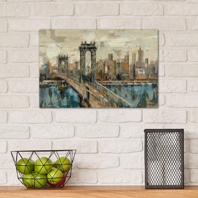 New York View by Silvia Vassileva - Wrapped Canvas Painting