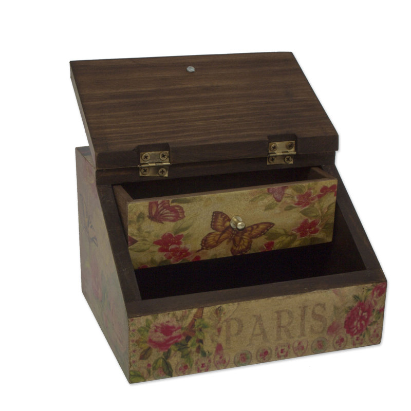 Boîte à bijoux Decoupage