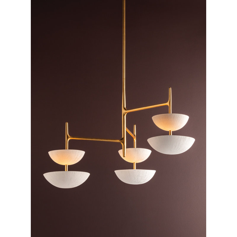 Evander Chandelier, 6, 29.50" H x 42" W x 42" D