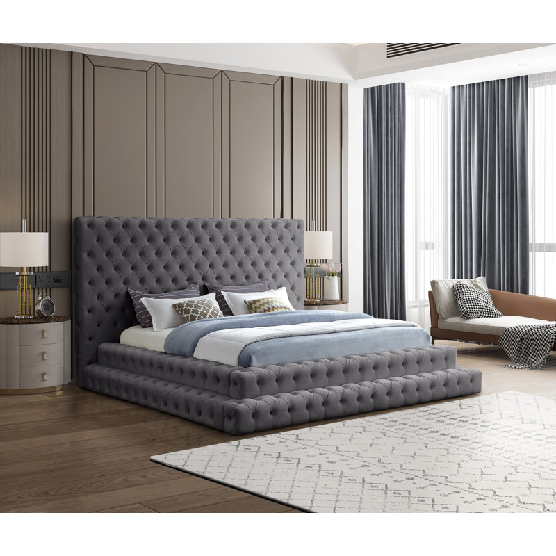 Dymphia Revel Velvet Bed