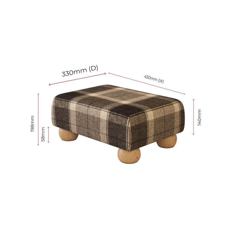Manufactured Wood Accent Stool, Natural