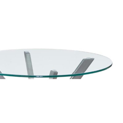 Plateau de table rond 26 po Deen - transparent