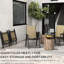 4 chaises de patio pliantes, chaises de salle à manger d'extérieur empilables avec. Léger et portable pour la pelouse, le camping et la plage. Structure en métal, sans assemblage, couleur brune mixte - Tailgating`` Léger,