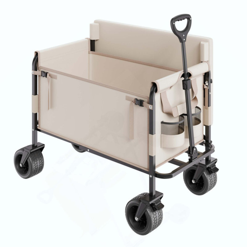 Le chariot de chariot pliable se convertit en charge de 550 lb et en chariot utilitaire de 220 L pour le camp