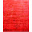 Overdyed Hand-Knotted Wool Modern-Contemporary Pink Area Rug 9' 1" x 11' 10"