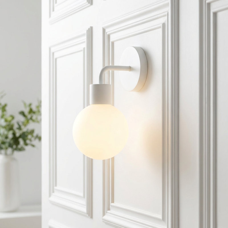 No tools wall light, rechargeable wall sconce, warm lighting White Poplight, White Poplight