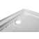 60'' W x 32'' D Glossy White Acrylic Shower Base with Stainless Steel Cover