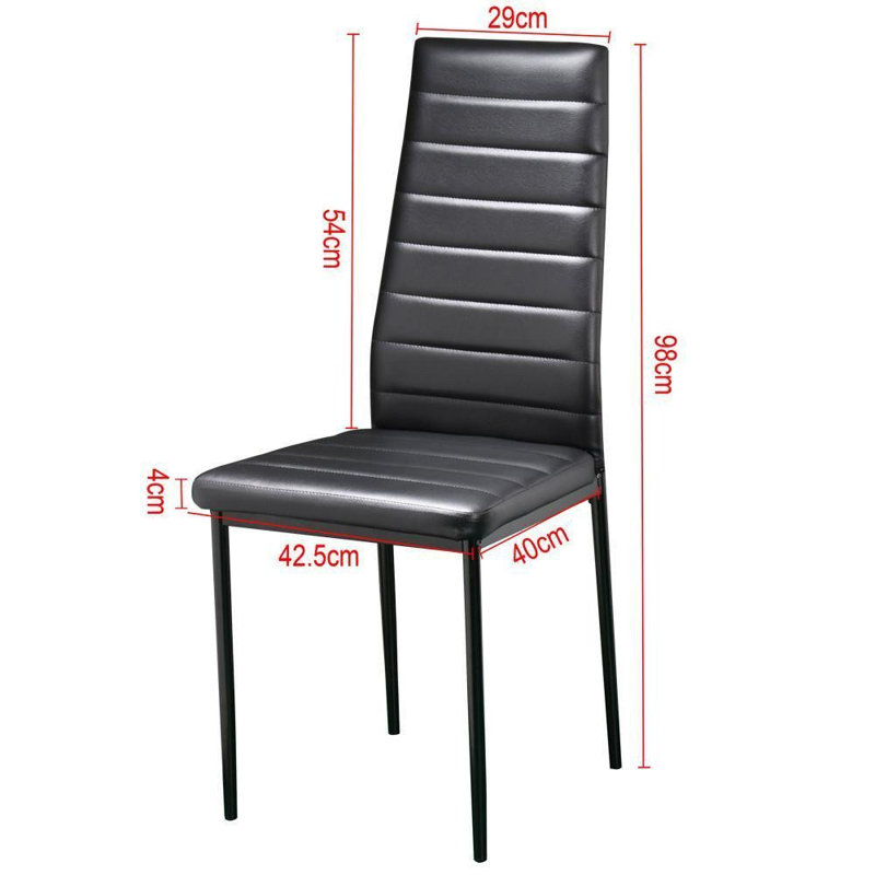 Ensemble de salle à manger Parkton, 5 pièces : 1 table, 4 chaises