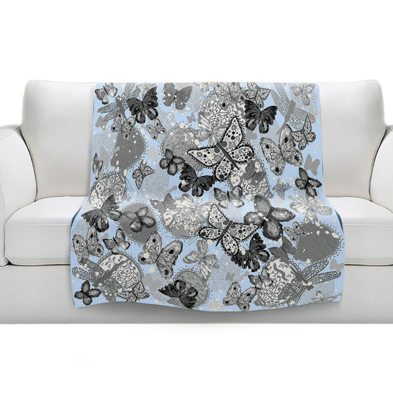 Hand Woven Throw Blanket, 51" W x 60" L