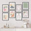Collage Henri Matisse, plante en pastel, blocs de nature abstraits encadrés sur papier, impression de 8 pièces-92574283-92574287