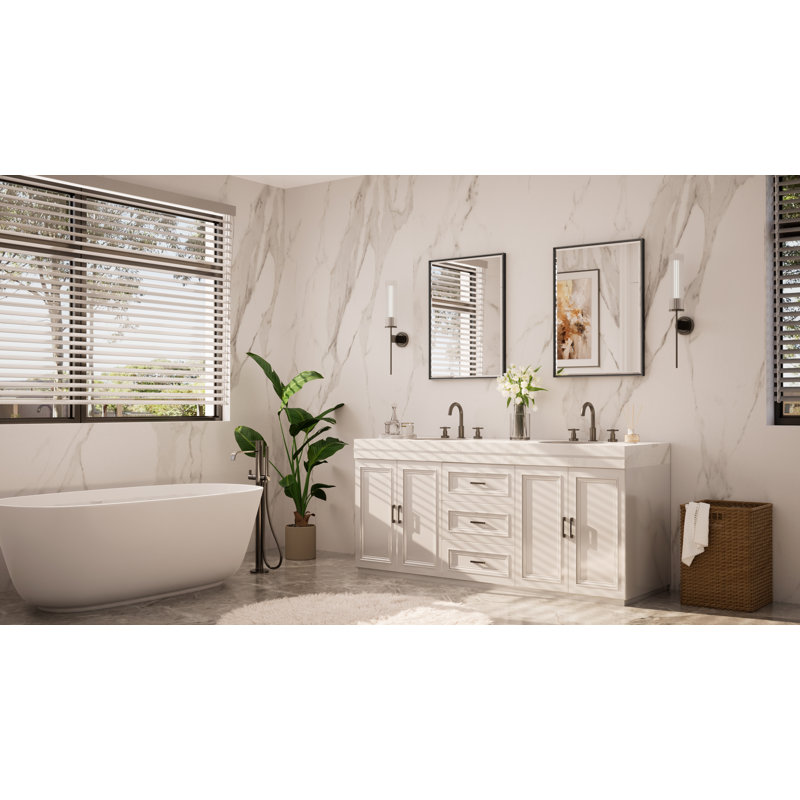 Miroir de salle de bain Areiona, 22 po x 30 po, Noir