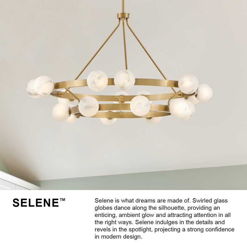 Selene 36 - Light Wagon Wheel Chandelier