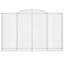 Aydrianna Silver Mesh Wire/Mesh Fence with 3 Panel(s) Included-2074006137