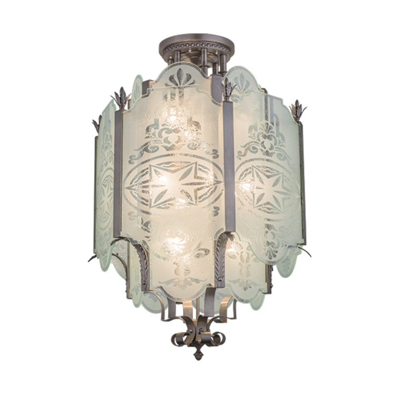 Chartres 12 - Light Semi Flush Mount