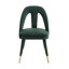 Chaise d'appoint en velours de bois massif avec dossier à lattes-1566887836