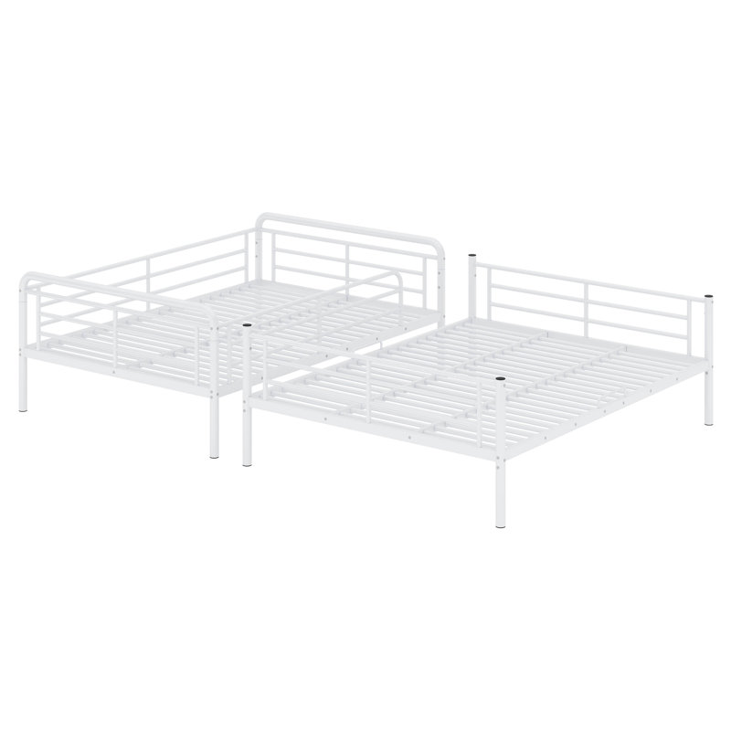 Lit superposé double grand Aleedis pour enfants Aleedis, Blanc