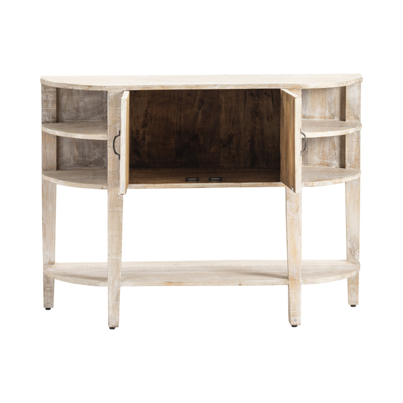 Console en bois massif de 46,5 po Erra