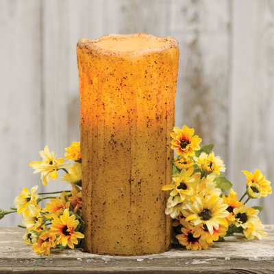 Unscented Flameless Candle with Wax Holder