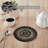  Mill Black White Jute Coaster