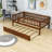  Wooden Daybed with with Trundle and Slats-1035742909-1035742911