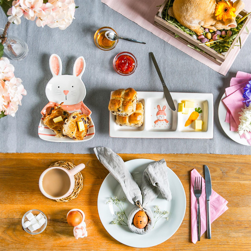 Nicola Spring - Easter Bunny Plate - 17cm - White