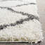 Tapis en polypropylène ivoire / gris foncé Alonnah-1370975329