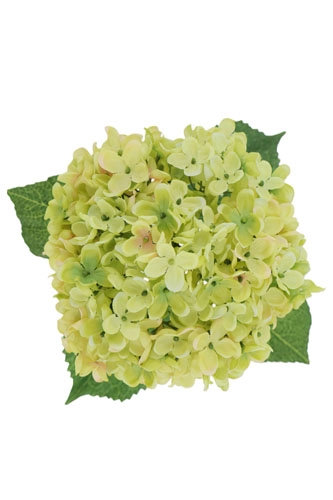 35" Light Green Artificial Hydrangea Stems, Light Green