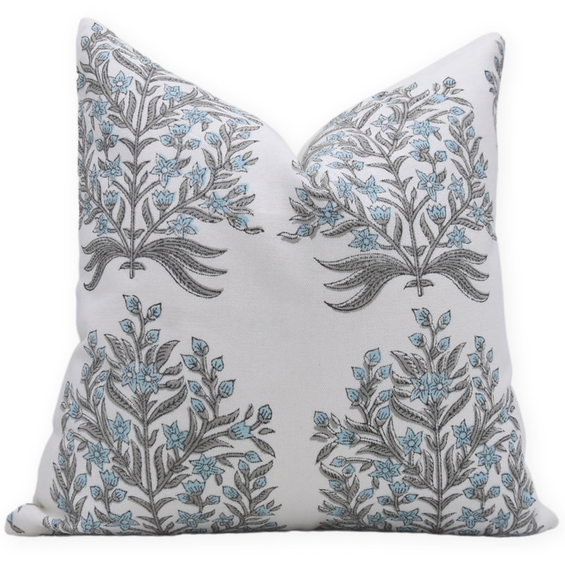  Housse de coussin en coton Floral, H 20 po x l 20 po