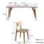 Table et chaises en bois massif-101078387